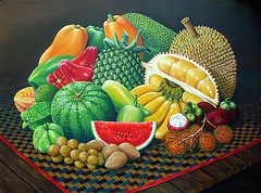 various fruits on a table