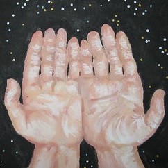 two open palms of hands
