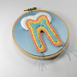 embroidery of a tooth