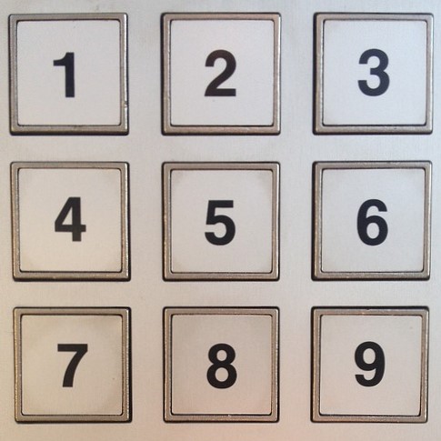 calculator keyboard with numbers on it